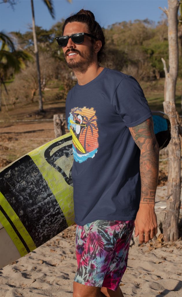 paddling surfing panda bär shirt sup stand up paddling surfer geschenkidee